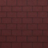 TEGOLA Střešní šindel PREMIUM LINE RECTANGULAR 001 Red, cena za m2